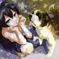  带萌宠的动漫女生头像可爱清新微信头像图片大全