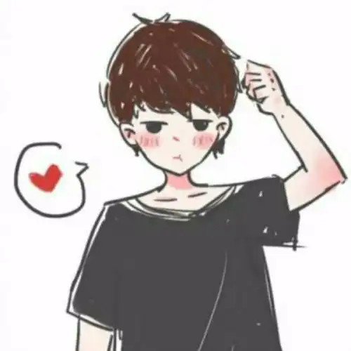 清爽卡通情侣头像穿帮镜