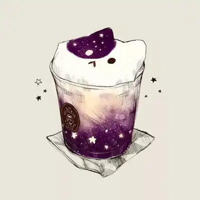 情侣头像拿杯子一左一右