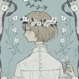  手绘动漫女生头像可爱的动漫女生闺蜜头像一对两张