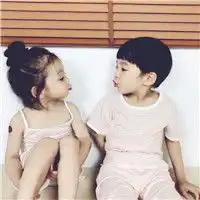  一男一女萌娃闺蜜头像微信头像图片大全