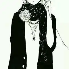 黑白情侣漫画图片女生穿黑裙子男生穿白半截袖  黑白情侣漫画图片女生穿黑裙子男生穿白半截袖