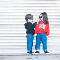 最火小孩子情侣头像qq萌娃情头一左一右第3页潮人个性网