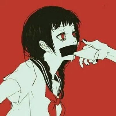  自残带血的二次元头像很恐怖