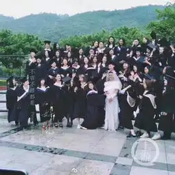 结婚情侣头像高清学士服