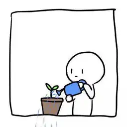  一个小人头上有朵花还有水应该是情侣头像求图有一个模糊的求两张高清的