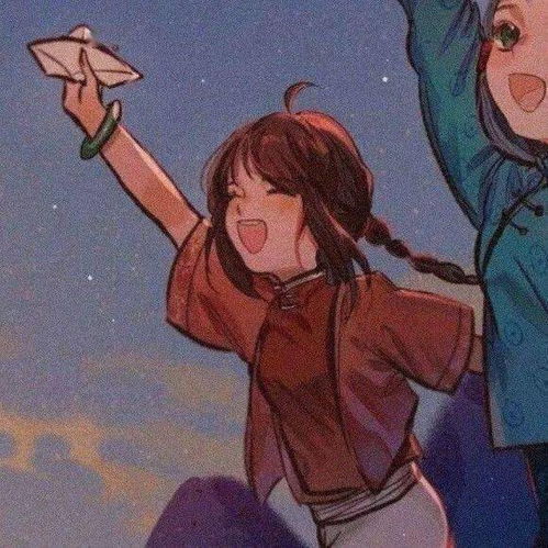  动漫头像丨黑白古风手绘