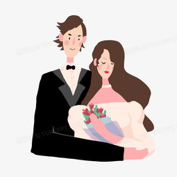  现代情侣男女插画元素png图片素材免费下载psd格式熊猫办公