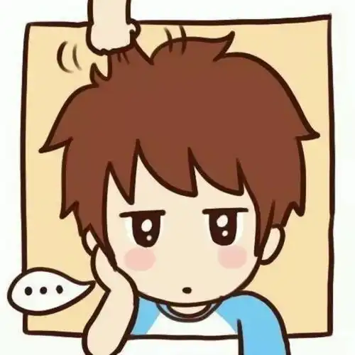 卡通情侣头像一左一右音波