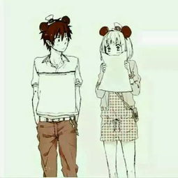  二次元人物举牌情侣