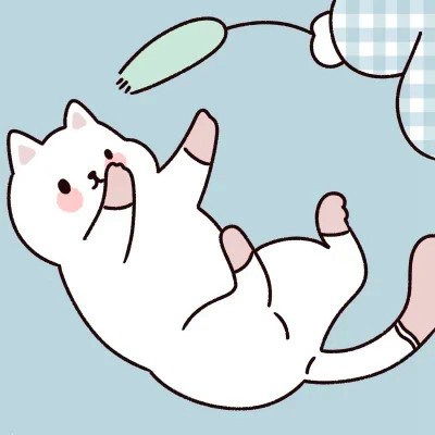  卡通幼稚可爱的情头一对,初见你怦然心动
