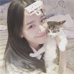  2018可爱女生头像抱着猫咪高清大图别说谁变了你拦不住时间