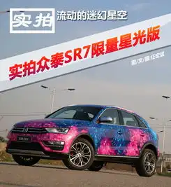 流动的迷幻星空实拍众泰sr7限量星光版