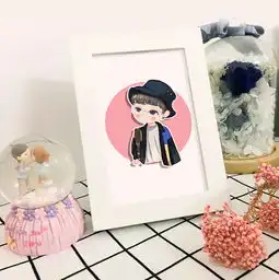 照片转手绘q版卡通头像插画手绘头像明星头像