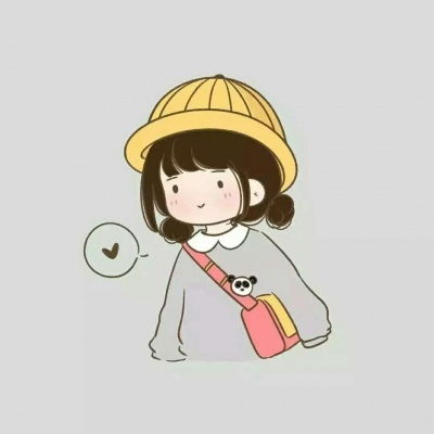  呆橘简笔情侣头像