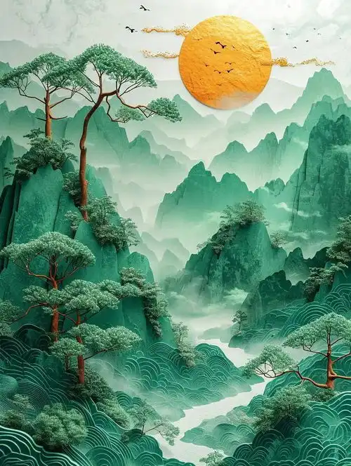 旺事业的山水画头像,好运微信头像,旺运又旺财的微信头像 旺事业的山水画头像,好运微信头像,旺运又旺财的微信头像