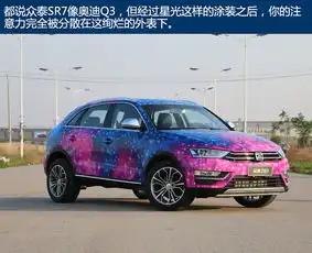  流动的迷幻星空实拍众泰sr7限量星光版