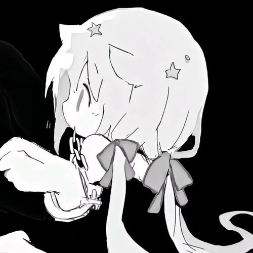  动漫情头满屏敲赞的黑白漫画风动漫情头,快来抱走