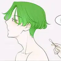  绿光系列情侣头像动漫最新