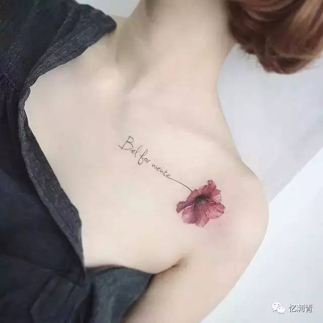  柔软又娇媚,堪称撩汉第一名的碎花系纹身
