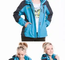  凯仕达户外两件套冲锋衣抓绒内胆男女情侣款三合一kd81011