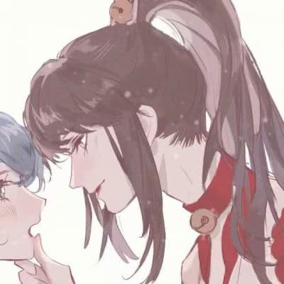 古风情侣头像暧昧女生