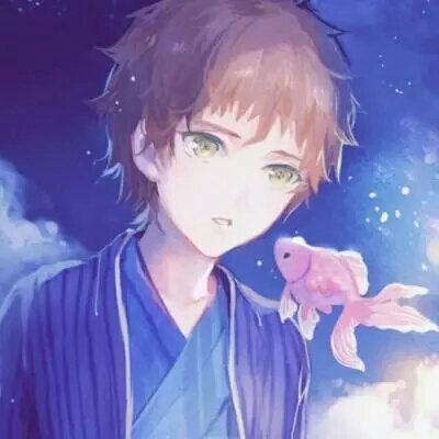  绿色系动漫男生头像