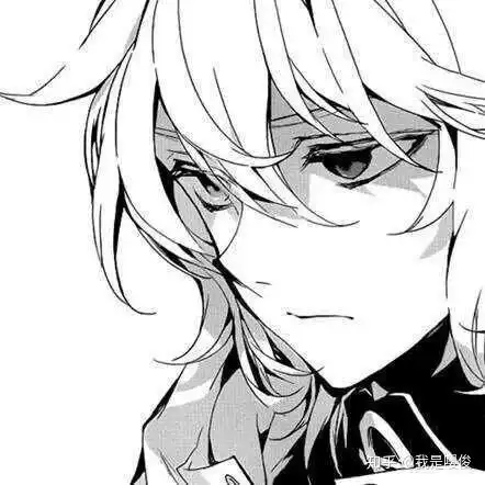 日漫情侣头像单人黑白拟