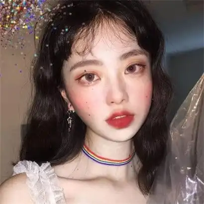  2020好看ins风欧美女生头像,微微的笑了太美丽了