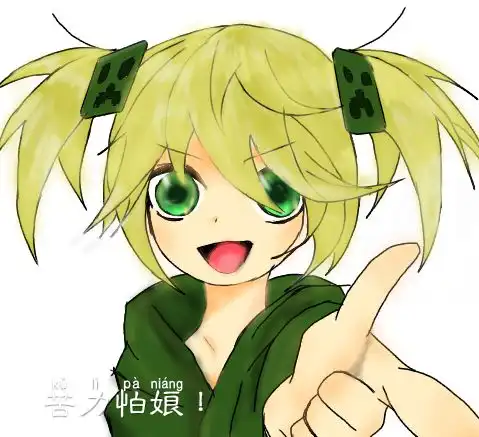  我的世界末影染的作品头像苦力怕娘