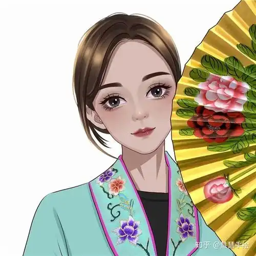  手绘头像女可爱小女孩手绘头像女可爱卡通简单超可爱女生头像
