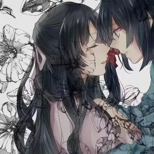 好看的古风情侣头像啊