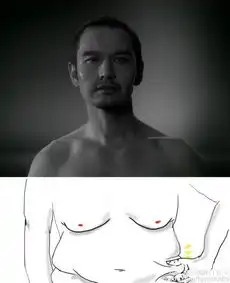 网友恶搞黄晓明半身画老年版赘肉横生 网友恶搞黄晓明半身画老年版赘肉横生