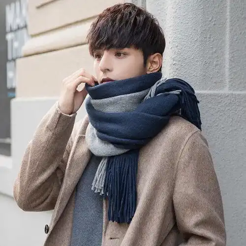 新款围巾女冬季韩版百搭学生加厚披肩情侣毛线针织女士围脖男秋冬