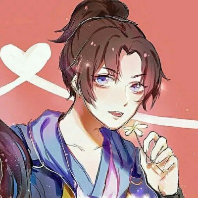  霸气红色系情侣头像动漫一对好看红色情头一人一半