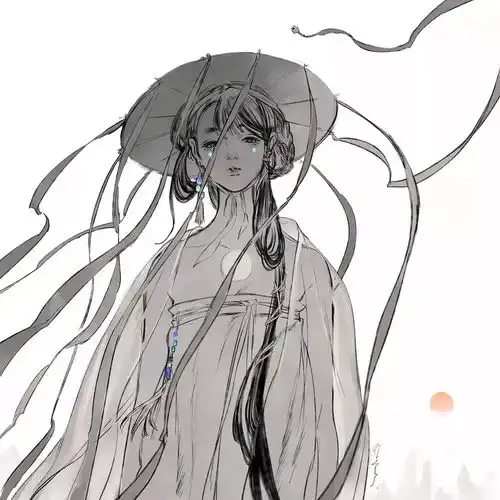 情侣头像.古风插画师