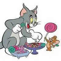  蓝色背景猫和老鼠汤姆头像微信头像图片大全