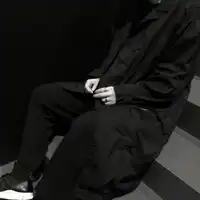 黑暗情侣头像二人专用图片西服