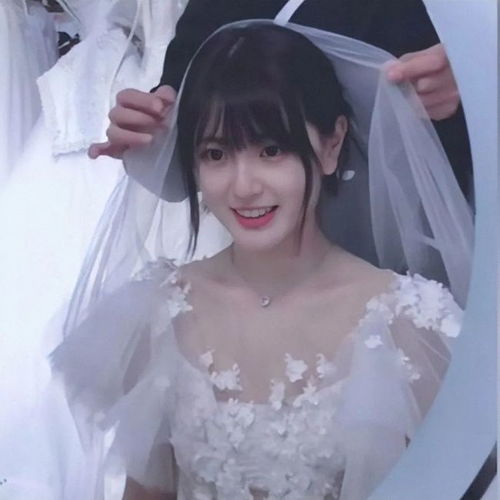  头像美到炸的婚纱女头