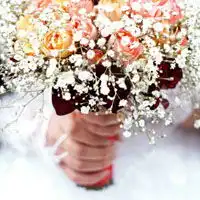  漂亮的婚礼捧花头像图片,新娘经历幸福时刻的重要见证